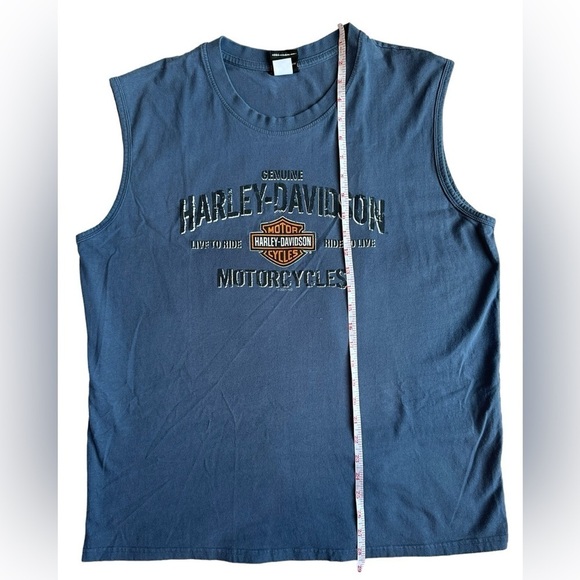 Harley Davidson Berts Barracuda Sleeveless T-Shirt Mens Size XL - Picture 3 of 6
